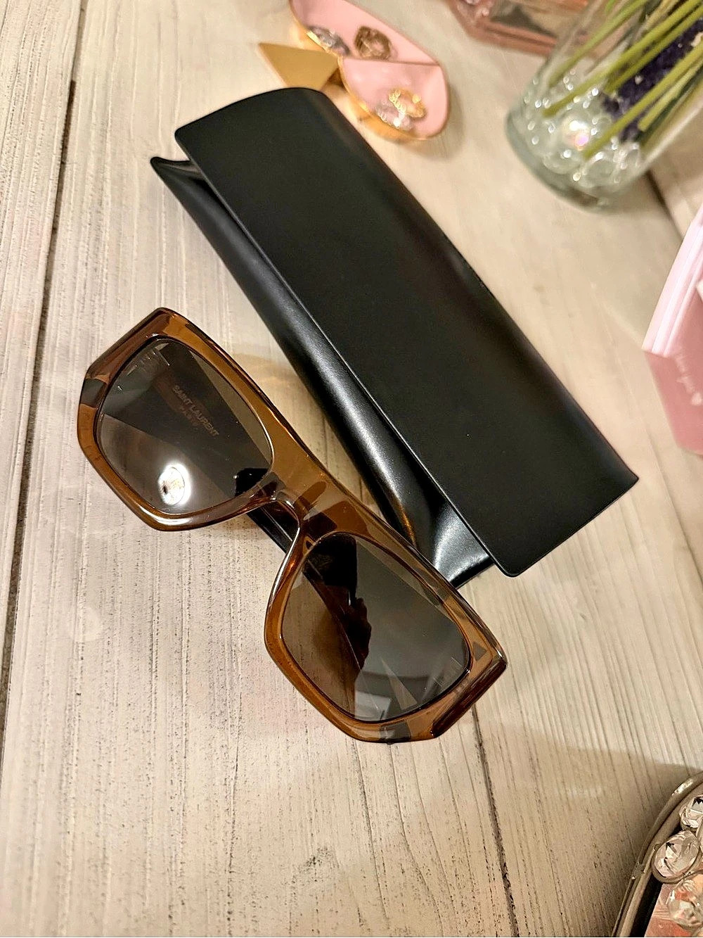 Saint Laurent Brown Sunglasses